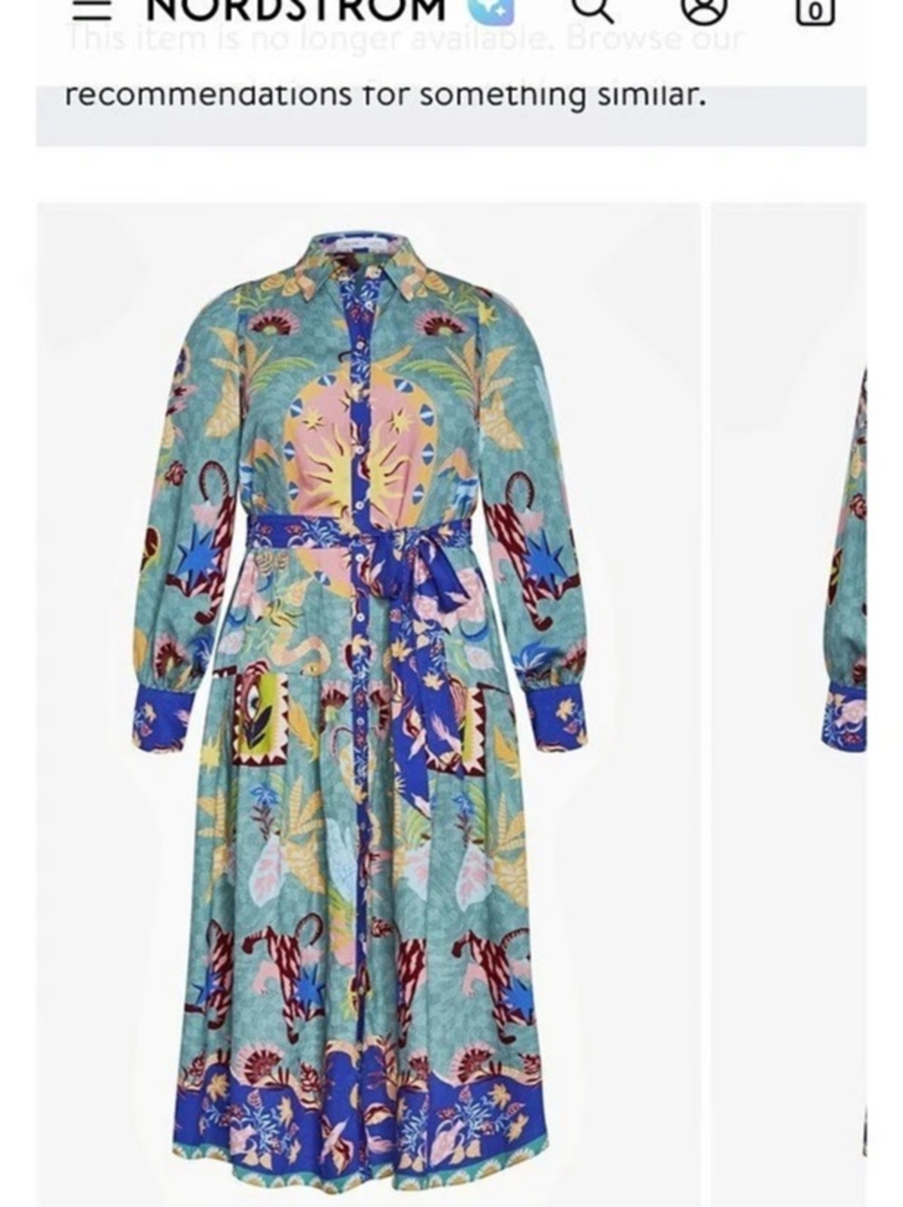 Calista Mixed Print Long Sleeve Maxi Shirtdress